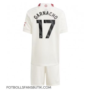 Manchester United Alejandro Garnacho #17 Replika Tredje Tröja Barn 2023-24 Kortärmad (+ Korta byxor)